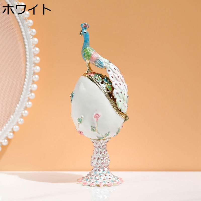 楽天市場】置物 孔雀 クジャク レトロ 民族 ジュエリーボックス