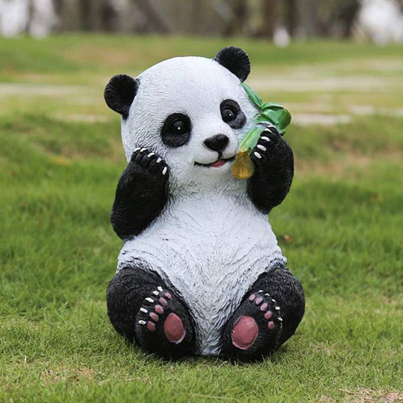 楽天市場】ジャイアントパンダ 置物 パンダ 親子セット 動物