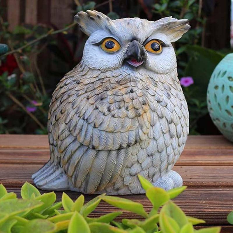 楽天市場】もこもこふくろう 御影石 H30cm 約28kgフクロウ 梟 鳥