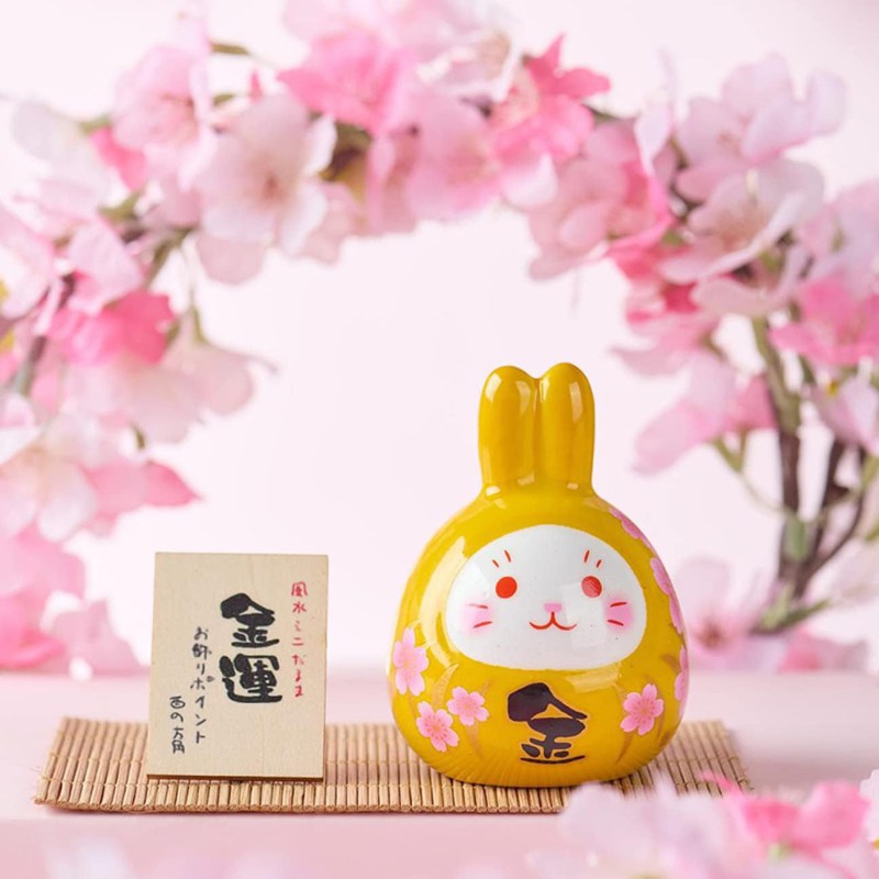 楽天市場】和風置物 送料無料 かわいい 置物 開運 福うさぎ