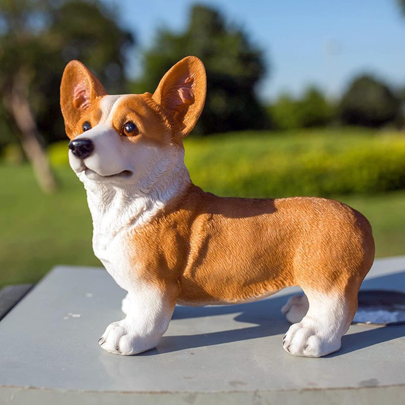 楽天市場】置物 リアルなワンちゃん 癒やし系 コーギー犬 : ヘルツ
