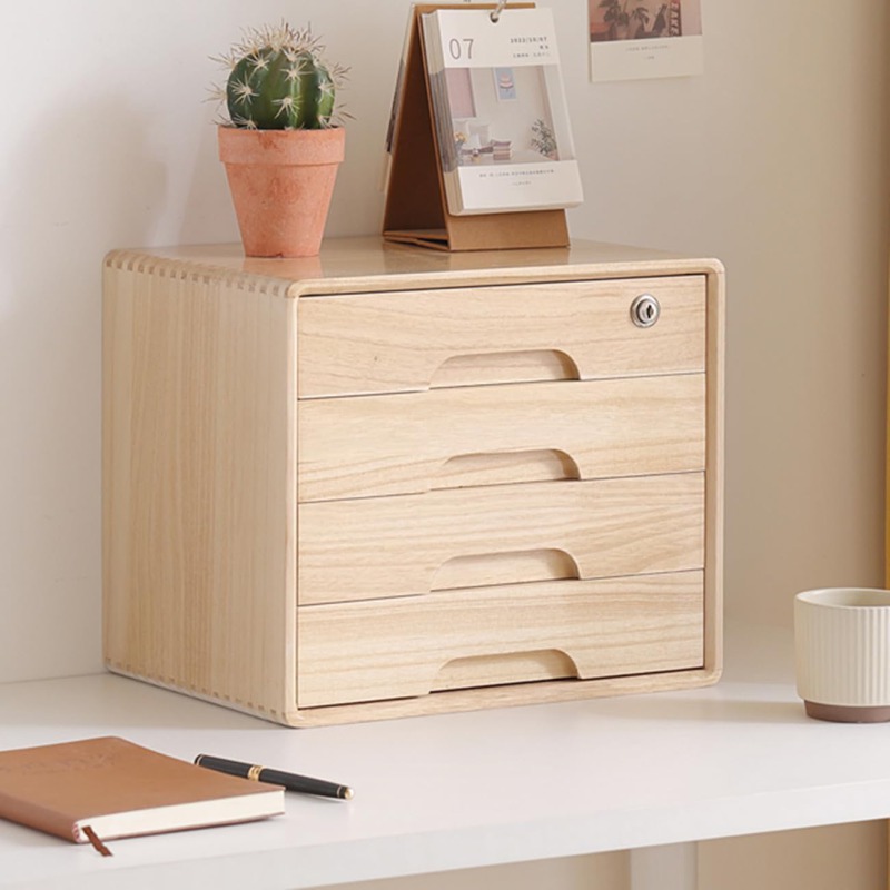 楽天市場】鍵付き 収納ボックス 木製 引き出し ミニチェスト 可愛くて