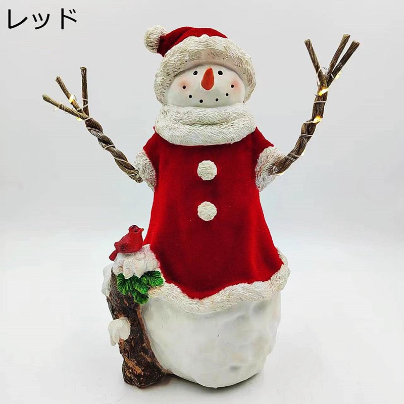 楽天市場】可愛い雪だるまのガーデンオーナメント レジン製
