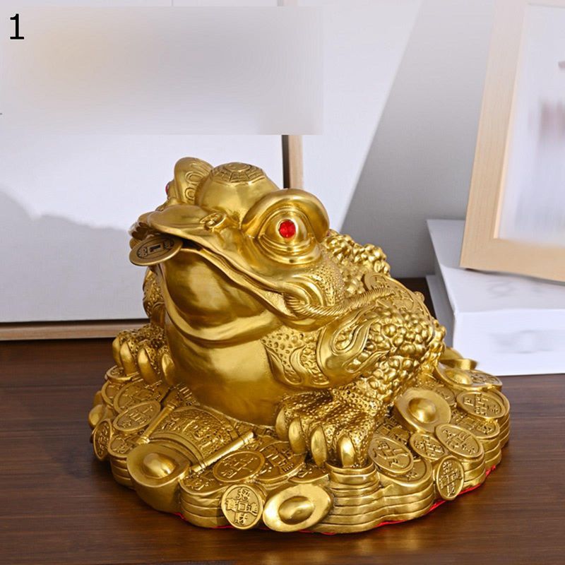 金蟾  財源金蟾 置物  如意金蟾  書道具 文房具装飾品 工芸品 美術品 置物 Amazon.com: EDCWDTYYEC 铜金蟾Golden Toad 聚宝盆Cornucopia