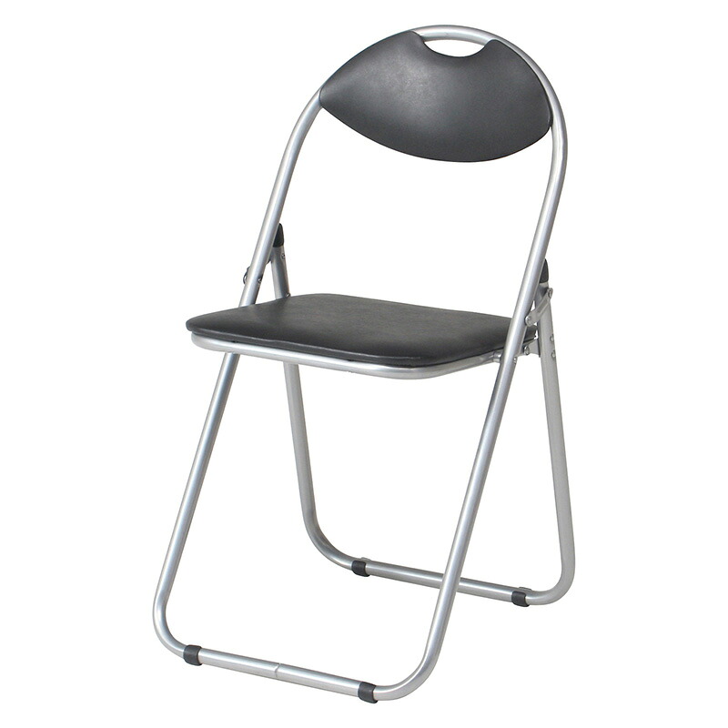 【6個セット】パイプ会議イス FB-030(1010BK) 不二貿易 88626 4953980886262 持ち運び用取っ手付き 軽量 完成品 シルバー ブラック 黒 パイプ椅子 折りたたみ椅子 背もたれ付 会議室 会議用 簡易椅子 折りたたみ 折り畳み 収納 スリム 会議椅子 セミナー ミーティング