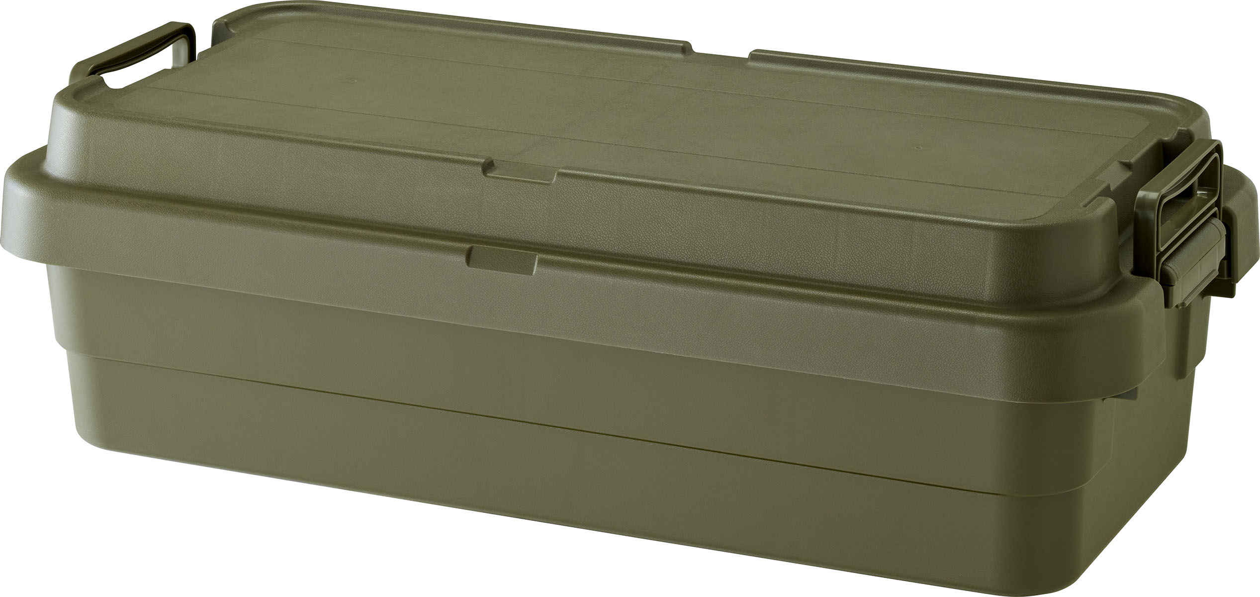 東谷 ストレージ トランクカーゴS蓋 40L LOW TYPE W78×D39×H24 カーキ|ブラック|グレー TC-70SLKH 4971881179207 収納 マルチボックス 一時収納 収納ケース BOX コンテナ アウトドア フタ ベルトガイド 40L スタッキング 積み重ね 座れる スツール テーブル ポリプロピレン