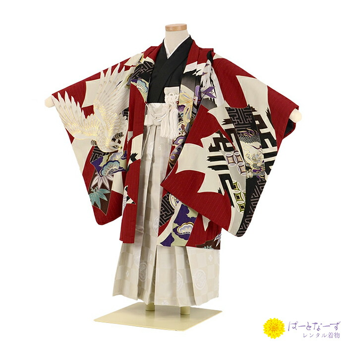 【七五三 お坊っちゃん袴仕掛ける賃借】かんたん着付け JAPAN STYLE 五歳児 鷹 お坊っちゃん 044【往復貨物輸送無料】【七五三賃借】【お坊っちゃん羽織袴賃借】【きもの賃借】【はかま賃借】【賃借和装】【袴賃借】【賃借】