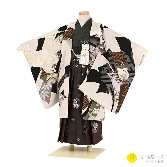 【七五三 お坊っちゃん袴仕掛ける賃借】かんたん着付け JAPAN STYLE 五歳児 鷹 お坊っちゃん 045【往復貨物輸送無料】【七五三賃借】【お坊っちゃん羽織袴賃借】【きもの賃借】【はかま賃借】【賃借和装】【袴賃借】【賃借】
