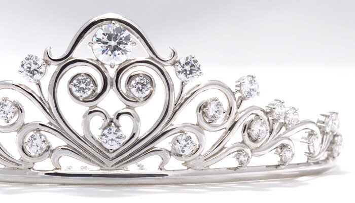 楽天市場 ティアラレンタル 4日間 レンタル ウェディング ティアラ 006 シルバー製 往復送料無料 ジュエリーレンタル レンタルティアラ レンタルジュエリー 結婚式 花嫁様 ティアラ ウェディング キラキラブライダル E4d レンタル