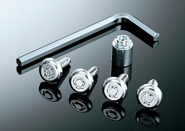 Honda ホンダ純正ライセンスフレーム前後 ロックボルトセット　送料込み HONDA ホンダ 純正 ライセンスフレーム（フロント・リア）＋