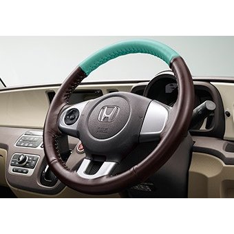 Honda　ホンダ　純正　ステアリングホイールカバー　合皮製　ミント　ステアリングガーニッシュ装備車用　08U98-E3E-AB0A