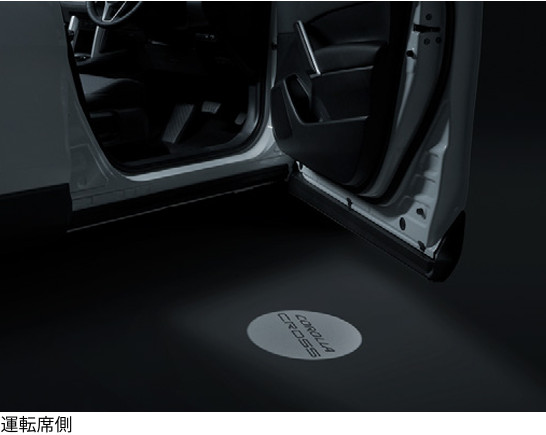 TOYOTA トヨタ 純正 プロジェクションイルミネーション 1台分 フロント左右 0852D-16040 / カローラ クロス ( MXGA10 / ZVG13 / ZVG16 )｜パーツコンビニ