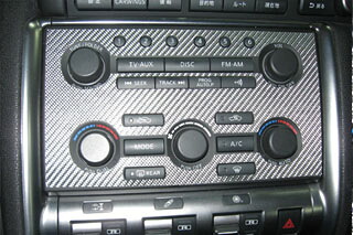 日産 GT-R マジカルカーボン オーディオパネル ピンク CBA-35R GTR(2007/12～)