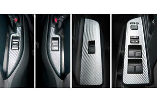 トヨタ ヴォクシー/ノア マジカルカーボン ドアスイッチパネル ブラック ZRR70系 ノア(2007/06～2010/03)｜ＰＡＲＴＳ