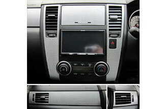 日産 ティーダ マジカルカーボン インナーパネルセット ブラック C11 ティーダ(2008/1~)|PARTS