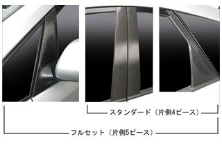 トヨタ プリウス マジカルカーボン ピラーセット スタンダードタイプ ガンメタ NHW20系 プリウス(2003/9～2009/5)