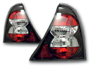 Sonar ソナー テールライト ルノー ルーテシア クリオ ユーロ テール ランプ ブラック インナー クリスタル レンズ 98 00 ルノー ルーテシア2 クリオ Tajikhome Com