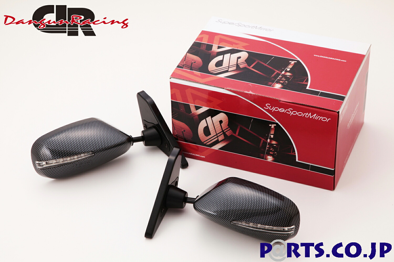 ホンダ シビック FC/FK 4D/5D (2015～2021) 左ハンドル車 GT2ミラー LED カーボンルック ミラー面手動調整 サイドミラー｜ＰＡＲＴＳ