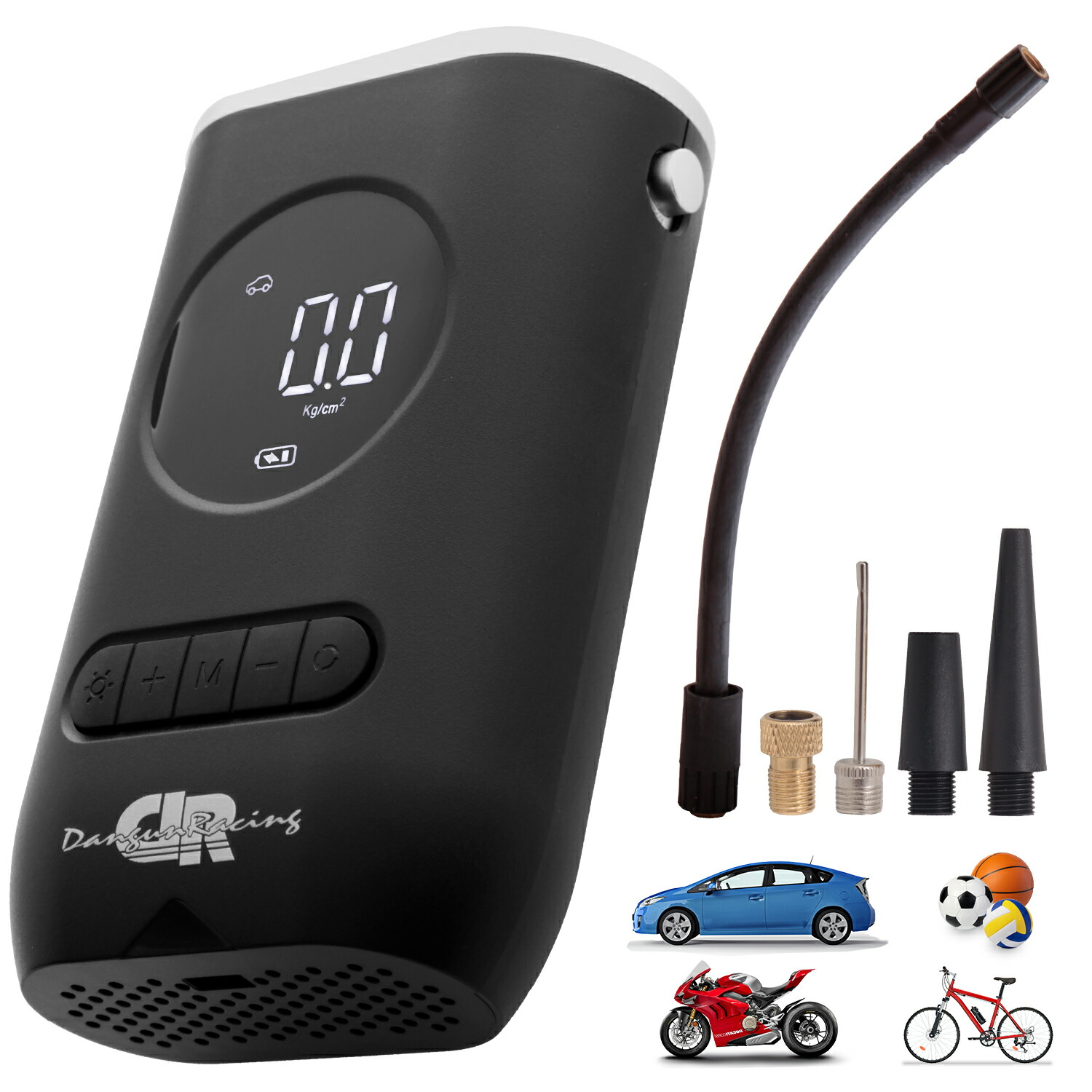 エアーポンプ コードレス ワイヤレス 空気入れ 電動 車 自転車 ボール 浮き輪など 充電式 自動ストップ 携帯 コンパクト Cdm Co Mz