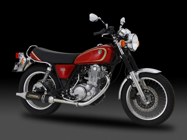 ヨシムラ SR400[(FI車 '10-)/キャブ車('03-'08)]用　Slip-Onサイクロン PATRIOT　SM(メタルマジックカバー)　110-357-5T20
