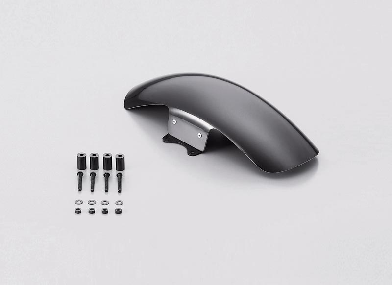 【4月17日出荷】デイトナ TW200/225用 ショートフロントフェンダー(FRP黒ゲル) 37735