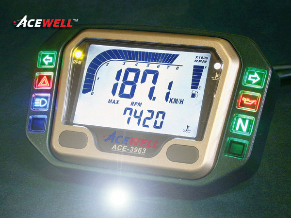 楽天市場】ACEWELL 多機能デジタルメーター（ACE-3853タイプ）/ヤマハ