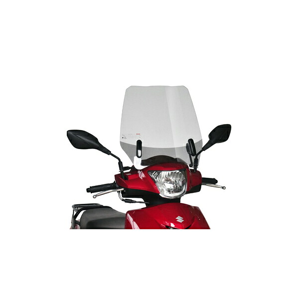 【7月22日出荷】旭風防 ウインドシールド アドレス125 [2BJ-DT11A] AD-43｜PartsBoxSystemJapan