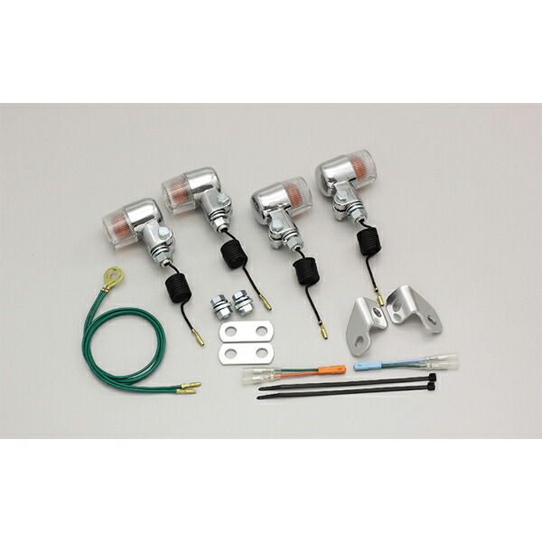 【×欠品中 要納期確認】ハリケーン エイプ100/タイプD ミニウインカーKIT(クリアレンズ) HA5717C-01