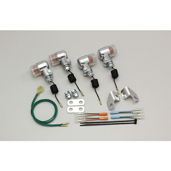 【×欠品中 要納期確認】ハリケーン エイプ50/タイプD ミニウインカーKIT(クリアレンズ) HA5718C-01