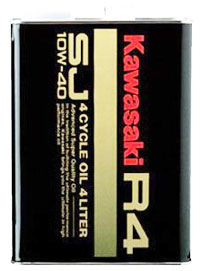 【4月21日出荷】カワサキ純正 カワサキ純正R4 SJ10W-40 4L SHELL　J0248-1002