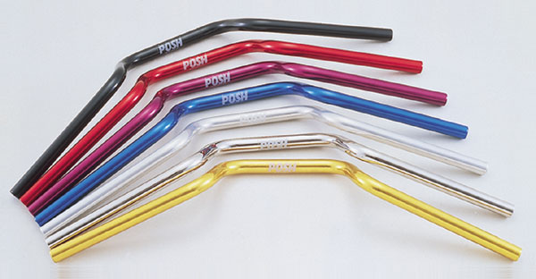 【4月10日出荷】POSH 外径φ22.4mm 汎用　ナローアップバー　スチール P030067