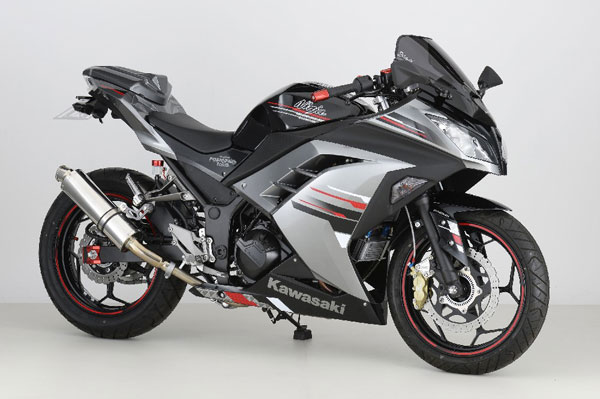 POSH ニンジャ マフラー PF-Mエキゾーストマフラー(スリップオン)ニンジャ250/Z250用 P134060