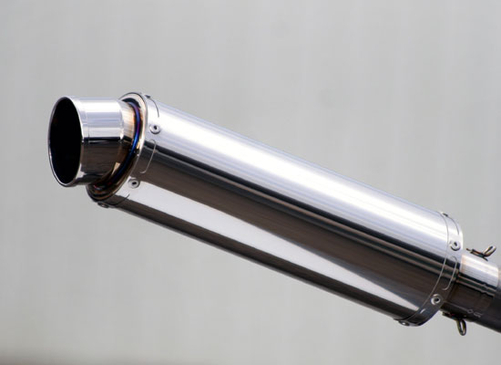 リアライズ 汎用　GENERAL PURPOSE ステンレスサイレンサー　300mm・スラッシュエンド