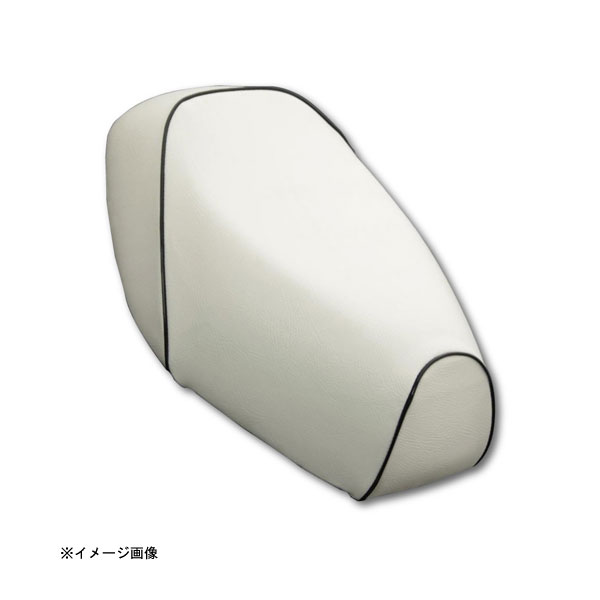 アッズ(AZZU) アドレスV100[CE11A]用　国産カスタムシートカバー [白カバー・黒パイピング/被せるタイプ]　 AZ-SCR3004-C20P10