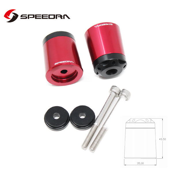 SSK SPEEDRA アルミバーエンド タイプA YAMAHA M6(レッド) ABEYP02RD