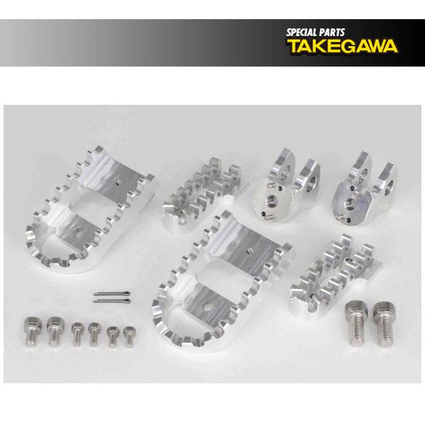 【4月11日出荷】武川 ビレットワイドステップキット(シルバー) CT125/レブル250 SP06-13-0088