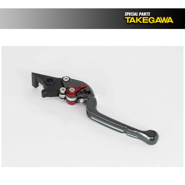 【7月28日出荷】武川 アルミビレットレバー168(ブレーキレバー/可倒式) グロム/スーパーカブC125/CT125/モンキー125/CBR250R SP06-08-0229｜PartsBoxSystemJapan