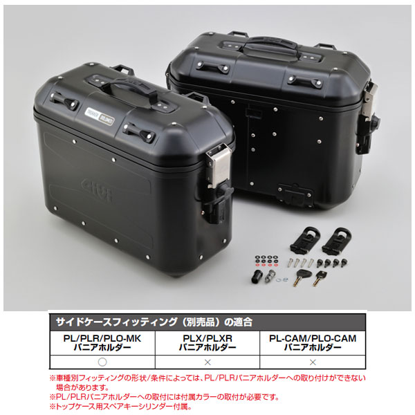 ベルギー製 デイトナ GIVI DLMK36B PACK2 サイドケース ブラック 左右