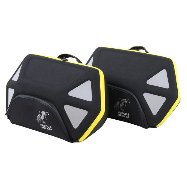 ヘプコ＆ベッカー サイドバッグ ROYSTER(ロイスター) C-Bowキャリア用 イエロージップ 左右セット 640620-0007｜PartsBoxSystemJapan