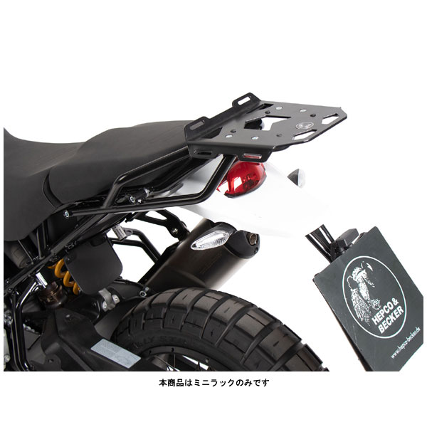 ヘプコ&ベッカー ミニラック ブラック DUCATI DesertX('22) 6607638-0101|PartsBoxSystemJapan