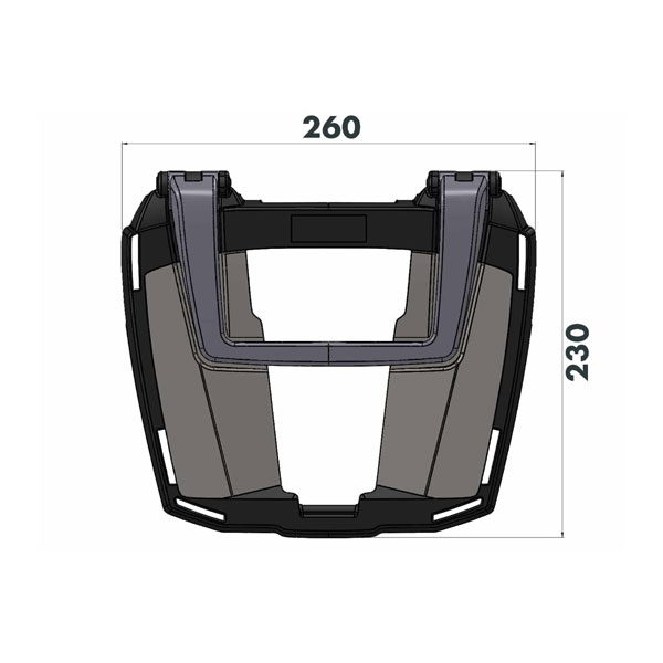 ヘプコ＆ベッカー トップケース用キャリア EASYラック ブラック CBF1000F('10～'16) 661957-0101｜PartsBoxSystemJapan