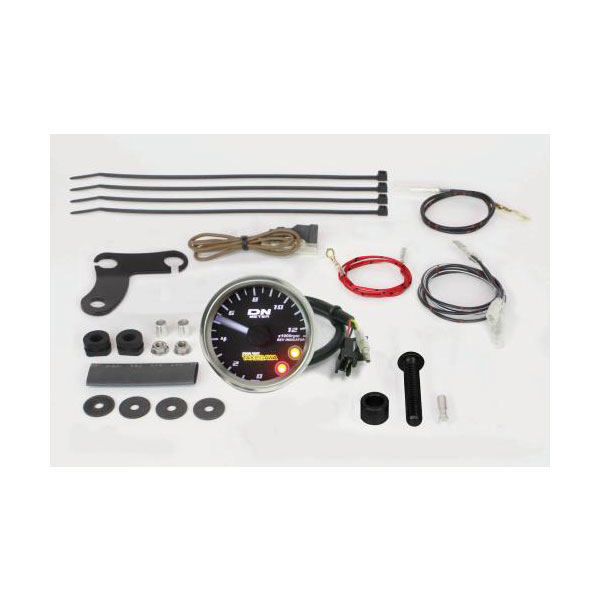 武川 φ48スモールDNタコメーターキット 12500RPM(ホワイトLED) レブインジケーター付 レブル250[MC49]/500[PC60] SP05-05-0121