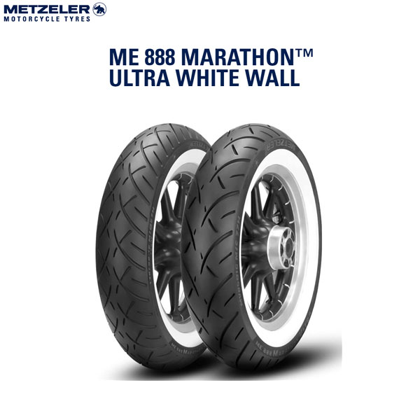 METZELER メッツラー 2408000 ME888 MARATHON ULTRA WHITEWALL リア 150/80 B 16 M/C 77H TL Reinf MZ8019227240801