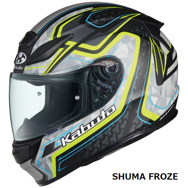【7月28日出荷】OGKカブト フルフェイスヘルメット SHUMA FROZE(シューマ フローズ) フラットブラックイエロー L(59-60cm) OGK4966094602109｜PartsBoxSystemJapan