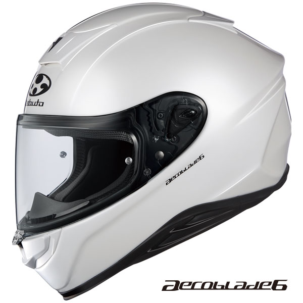 【4月18日出荷】OGKカブト フルフェイスヘルメット AEROBLADE 6(エアロブレード6) パールホワイト XL(61-62cm) OGK4966094609047