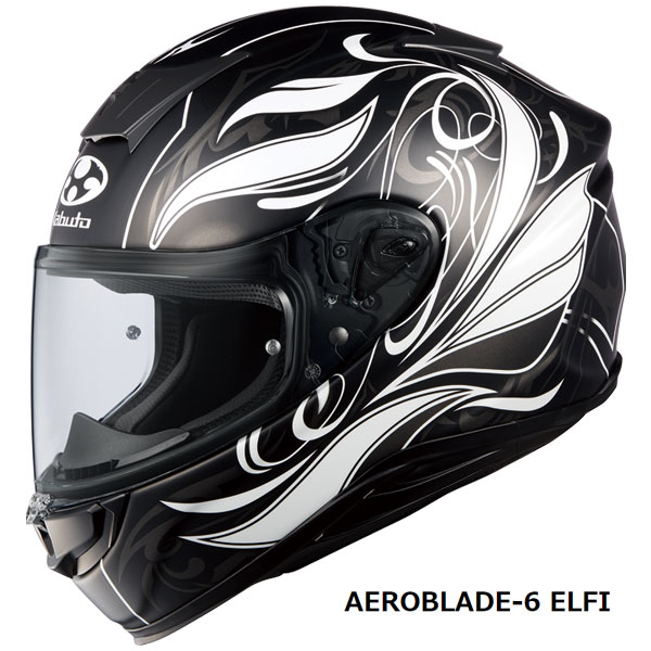 【4月11日出荷】OGKカブト フルフェイス AEROBLADE 6 ELFI(エアロブレード6 エルフィ) フラットブラック XL(61-62cm) OGK4966094609528