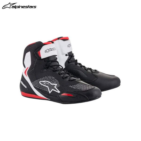 alpinestars アルパインスターズ FASTER-3 RIDEKNIT シューズ 123 BLACK WHITE RED[US10/27.5cm] ALP8033637964836