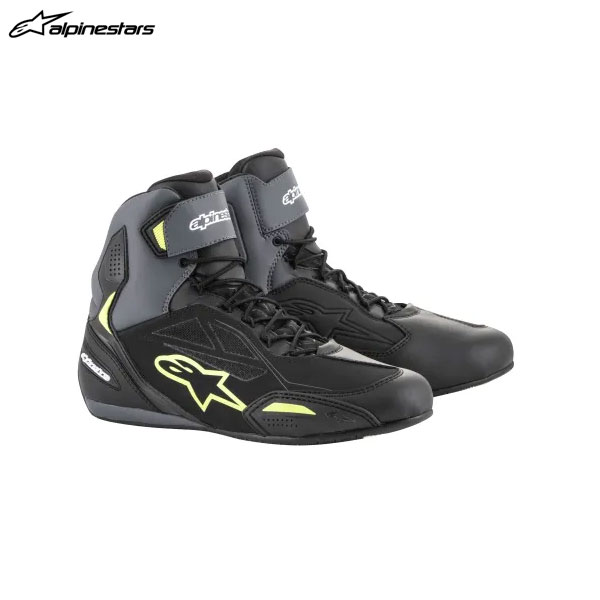 【4月14日出荷】alpinestars アルパインスターズ FASTER-3 DRYSTAR シューズ 175 BLACK GRAY YELLOW FLUO[US10/27.5cm] ALP8033637966410