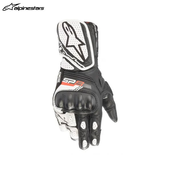 alpinestars アルパインスターズ レディース STELLA SP-8 V3 LEATHER グローブ 12 BLACK WHITE[XLサイズ] ALP8059175358760