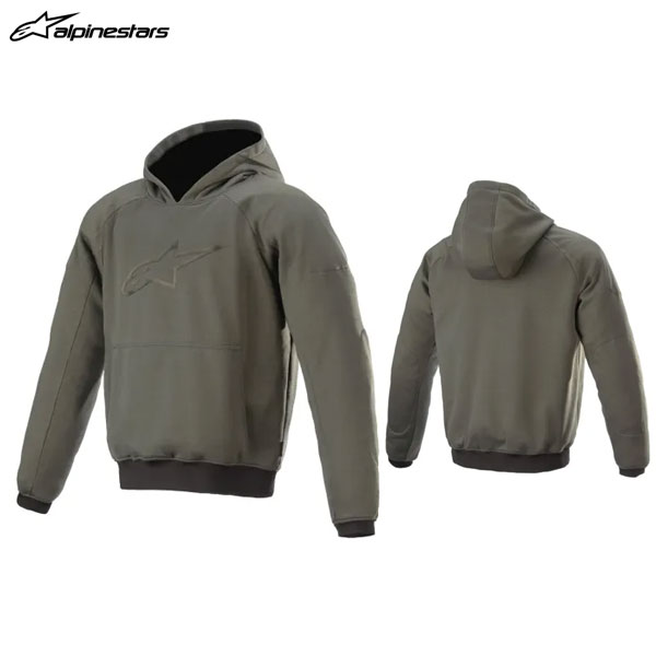 alpinestars アルパインスターズ AGELESS HOODIE 6126 MILITARY GREEN MELANGE[2XLサイズ] ALP8059175367557